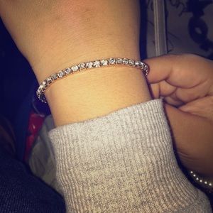 Silver and gold bracelet